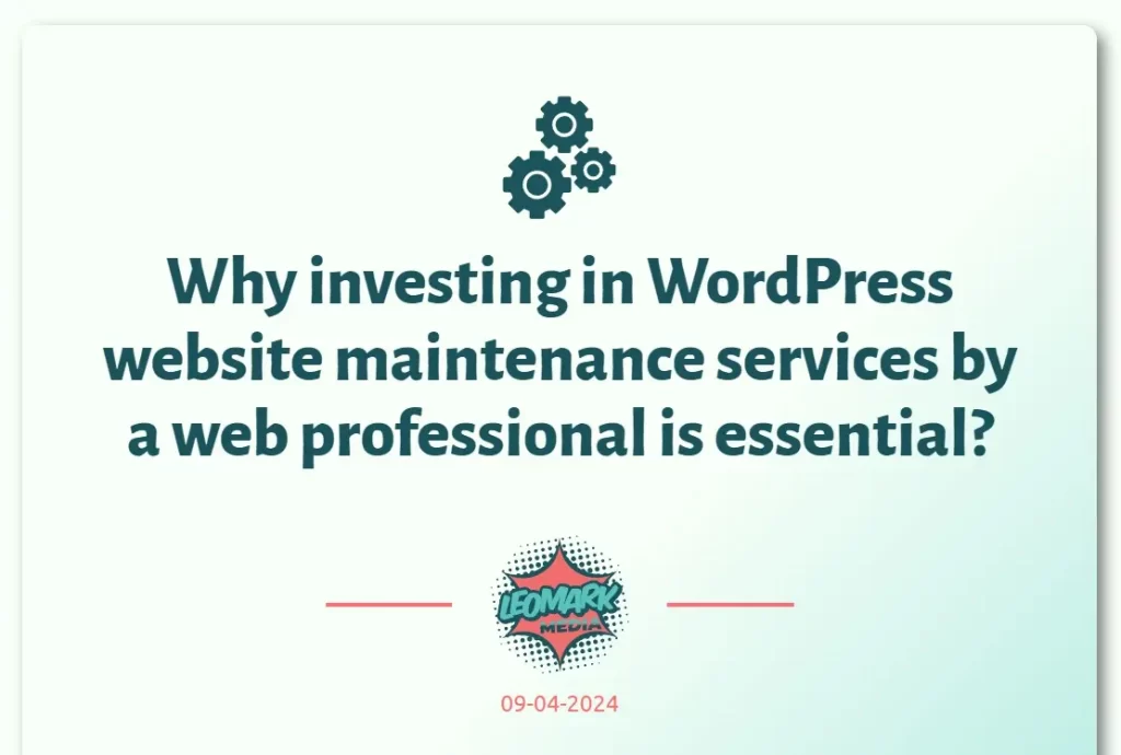 WordPress website maintenance service